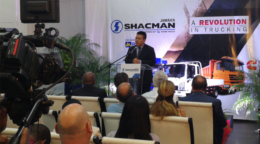  during the meeting the district manager introduced to the guests the Jamaican SHACMAN team