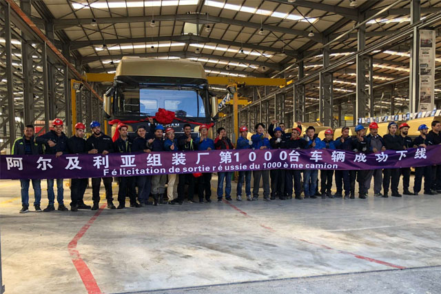  the 1000th SHACMAN truck as assembled at the SETIF industrial park in Algeria