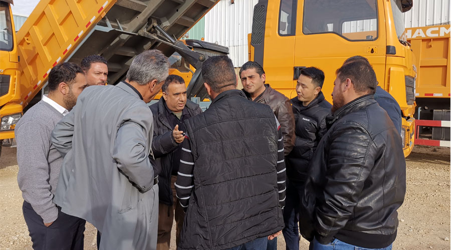 H3000 Dump truck landing in Jordan